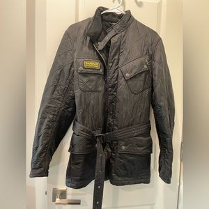 Barbour International Quilted Motorcycle Jacket - Men’s Small